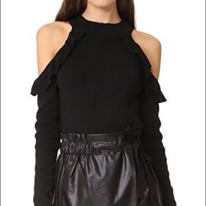 Line & Dot beau cold shoulder sweater